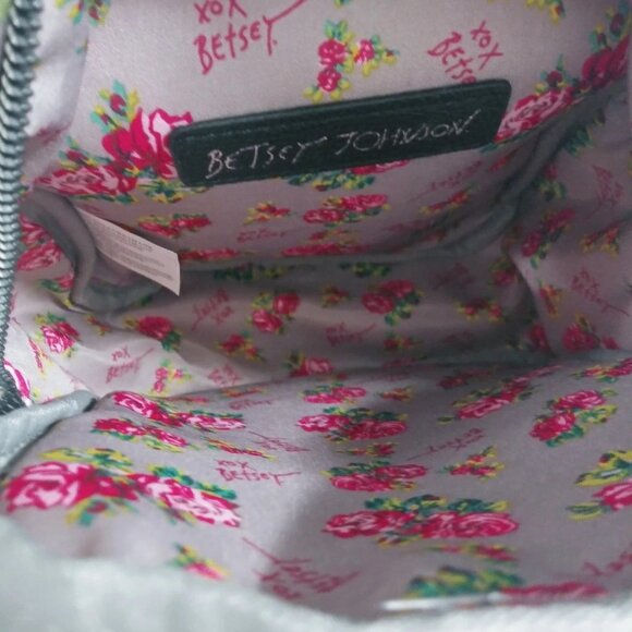 Betsey Johnson French Bulldog Mini Backpack with Matching Credit Card Wallet - Picture 11 of 16